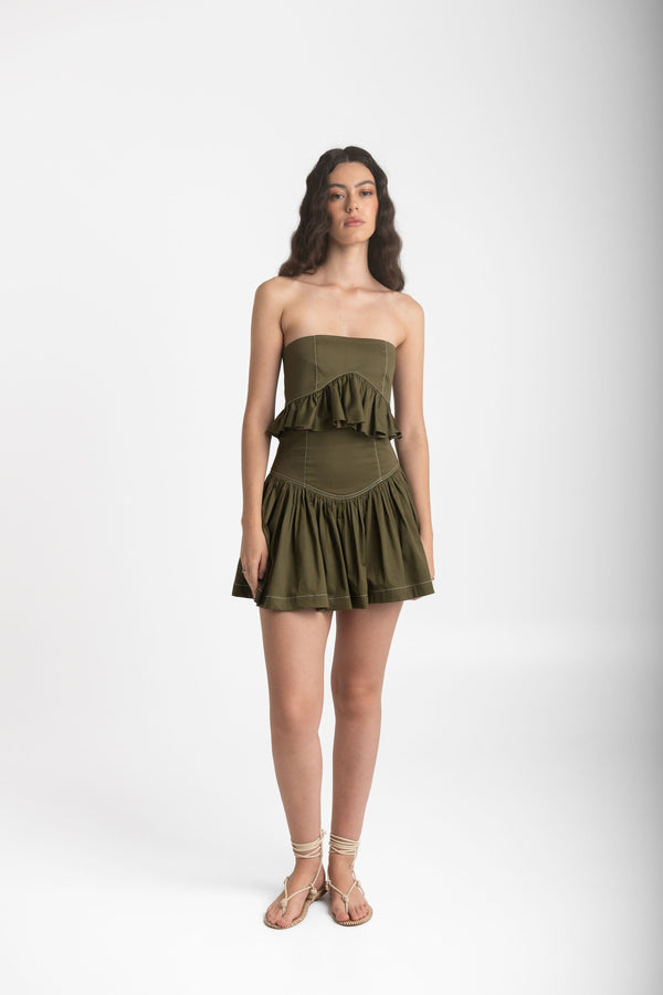 romi strapless top