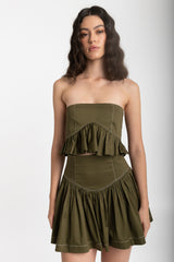 romi strapless top