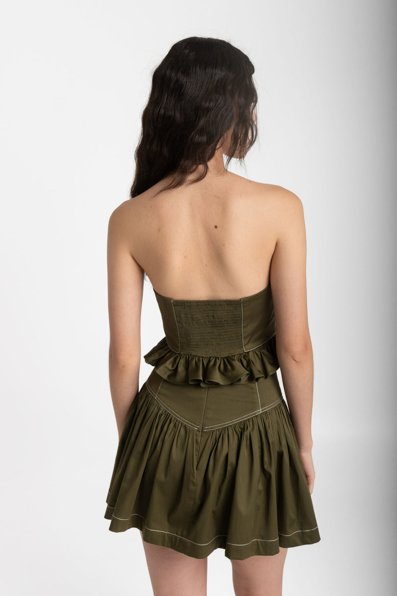 romi strapless top