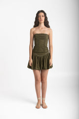 iris strapless top