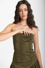 iris strapless top